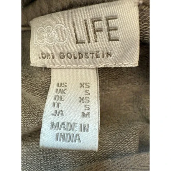 Logo Life by Lori Goldstein Muted green Hoodie XS - Picture 5 of 6